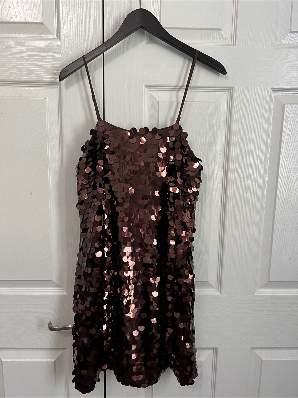 a new day Rose Gold Sequin Mini Dress